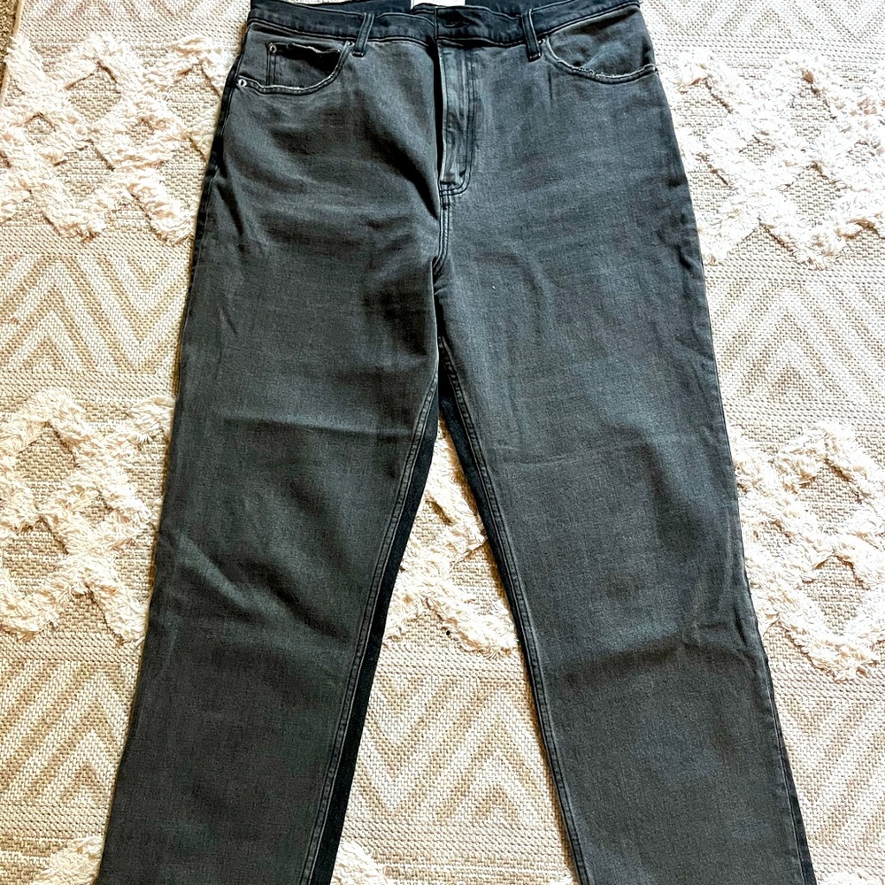 Two Tone Womens Straight Leg Jean